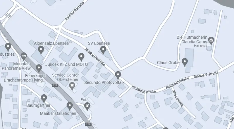 Karte mit dem Standort der Firma Secundo